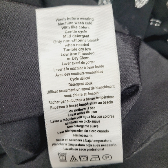 Jessica Simpson Dress Women's Size 2X Maternity Black Dots Flounce Party Event - Picture 9 of 10